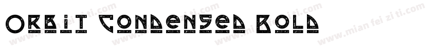Orbit-Condensed Bold字体转换